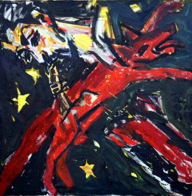 Original Expressionism Men Paintings by Jody Richardson