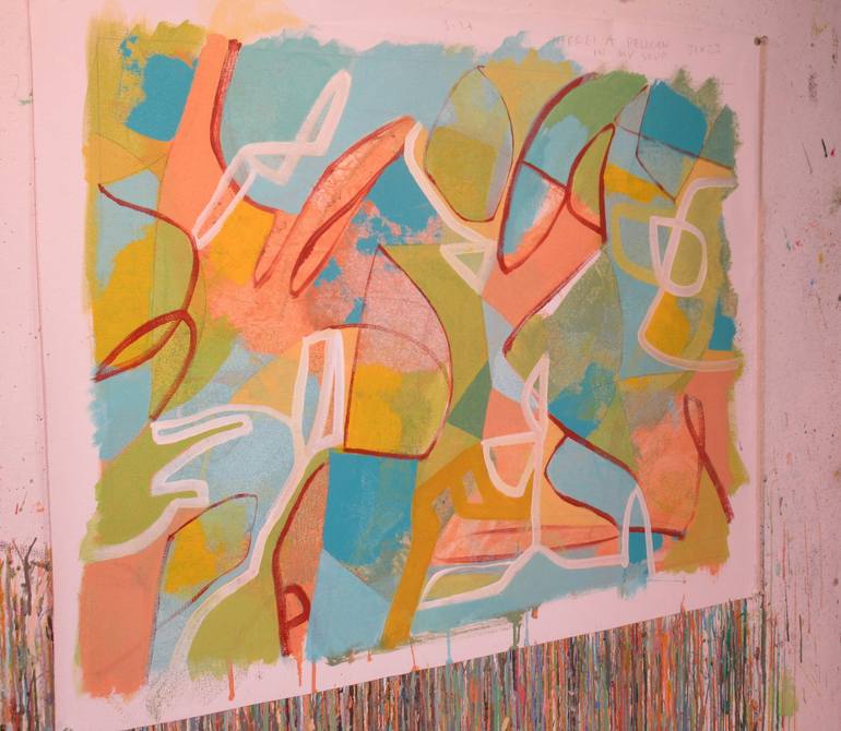 Original Abstract Painting by Hal Mayforth