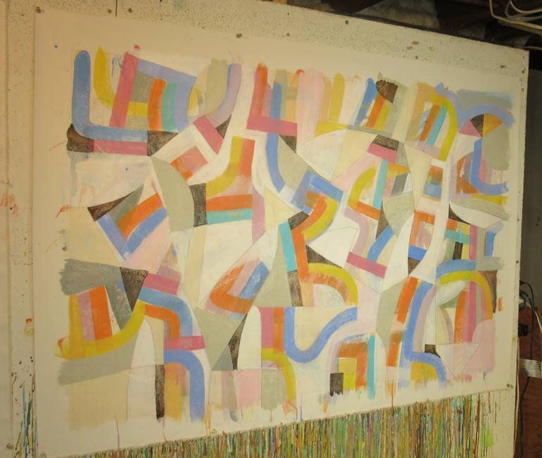 Original Abstract Expressionism Abstract Painting by Hal Mayforth