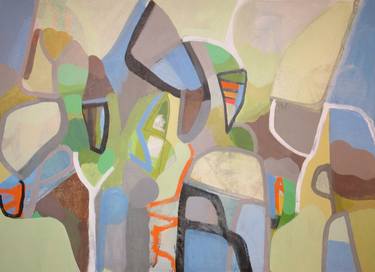 Original Abstract Expressionism Abstract Painting by Hal Mayforth