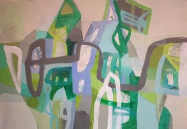 Original Abstract Expressionism Abstract Painting by Hal Mayforth