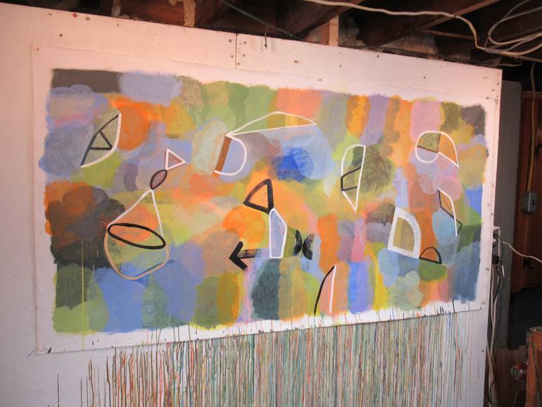 Original Abstract Expressionism Abstract Painting by Hal Mayforth