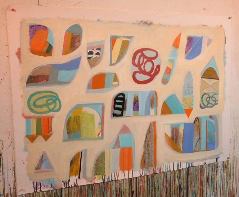 Original Abstract Expressionism Abstract Painting by Hal Mayforth