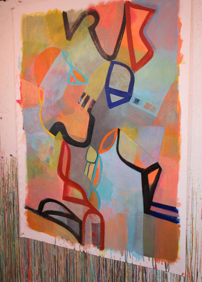 Original Abstract Painting by Hal Mayforth