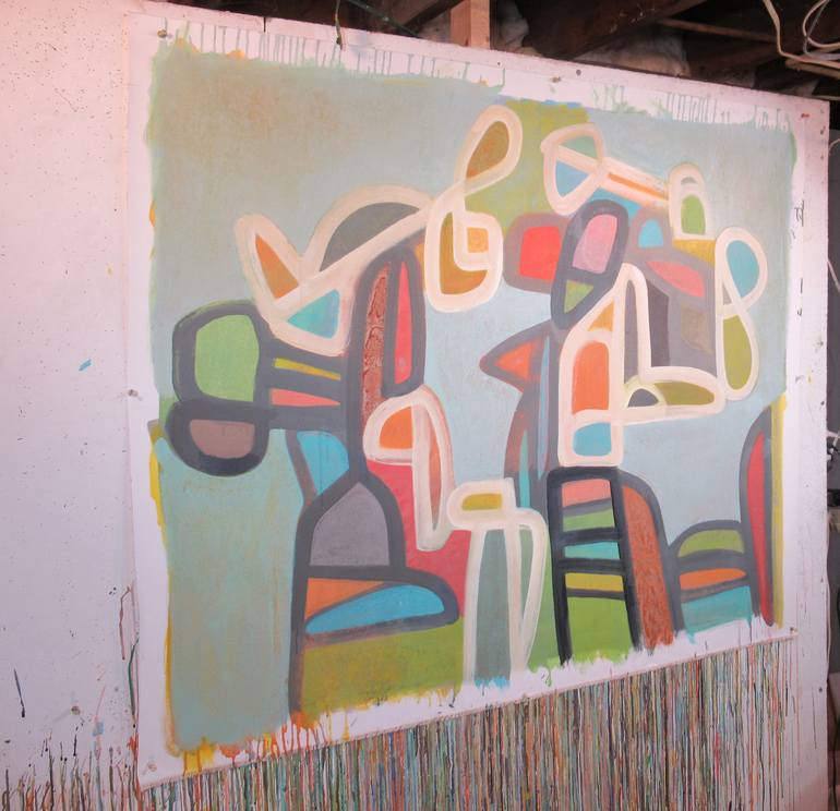 Original Abstract Painting by Hal Mayforth