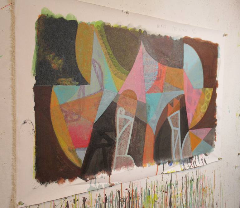 Original Abstract Expressionism Abstract Painting by Hal Mayforth