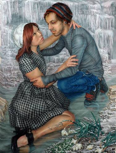 Original Realism People Paintings by allen capriotti