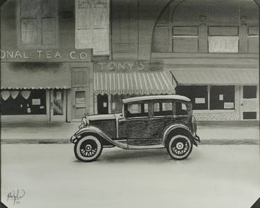 Original Illustration Car Drawings by John Molinar