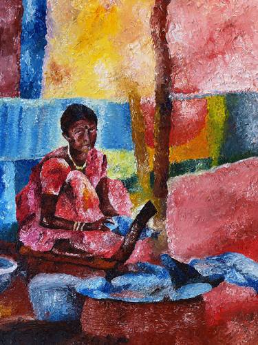 Original Abstract Women Paintings by Abhishek Kumar