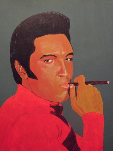 Elvis In Red Two thumb