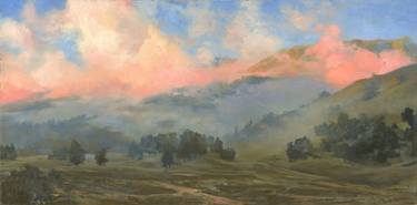 2017 Foggy Morning in Mountain 50x100cm oil on canvasаф thumb