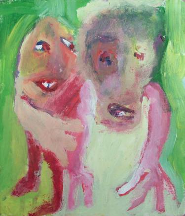 Original Expressionism People Paintings by Justine Roland-cal