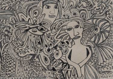 Print of Expressionism Fantasy Drawings by Justine Roland-cal