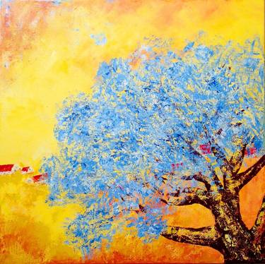 Original Tree Painting by Ank Draijer