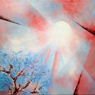 Original Abstract Tree Paintings by Ank Draijer