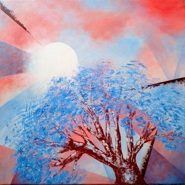 Original Abstract Expressionism Tree Paintings by Ank Draijer