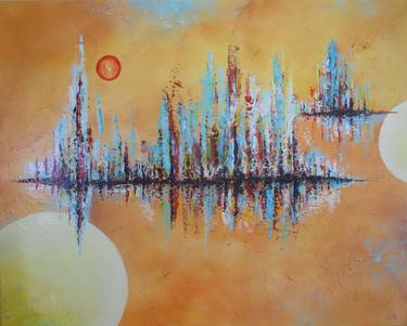 Print of Abstract Landscape Paintings by Ank Draijer