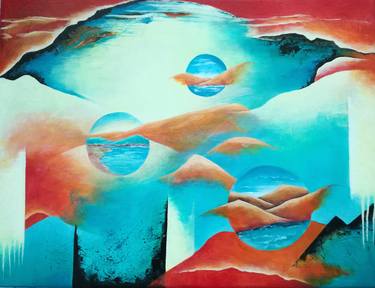 Print of Surrealism Water Paintings by Ank Draijer