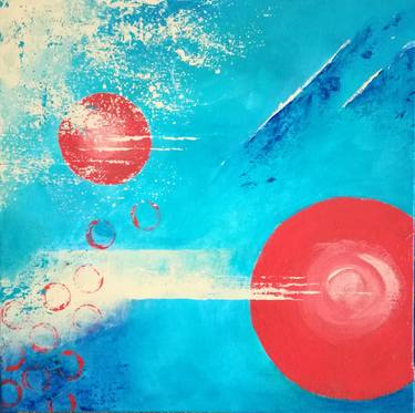 Print of Abstract Outer Space Paintings by Ank Draijer