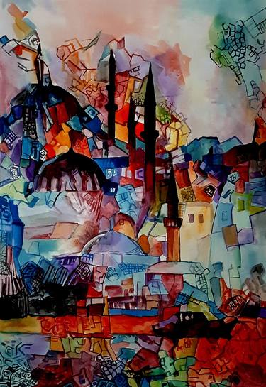Print of Abstract Paintings by Mukarram Sousli