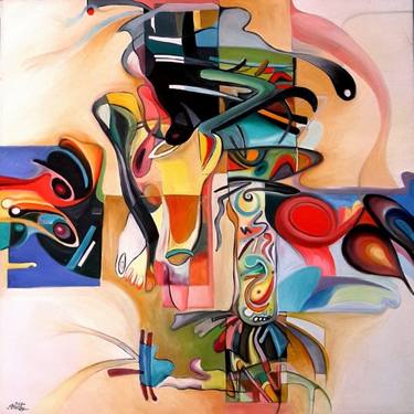 Original Abstract Paintings by Mukarram Sousli