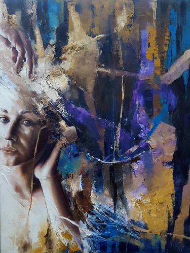 Original Figurative Portrait Paintings by Anita Kerekes