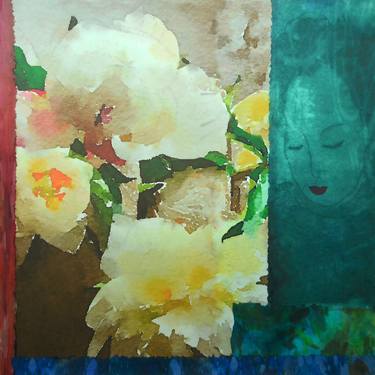 Print of Abstract Botanic Collage by Pamela Moore