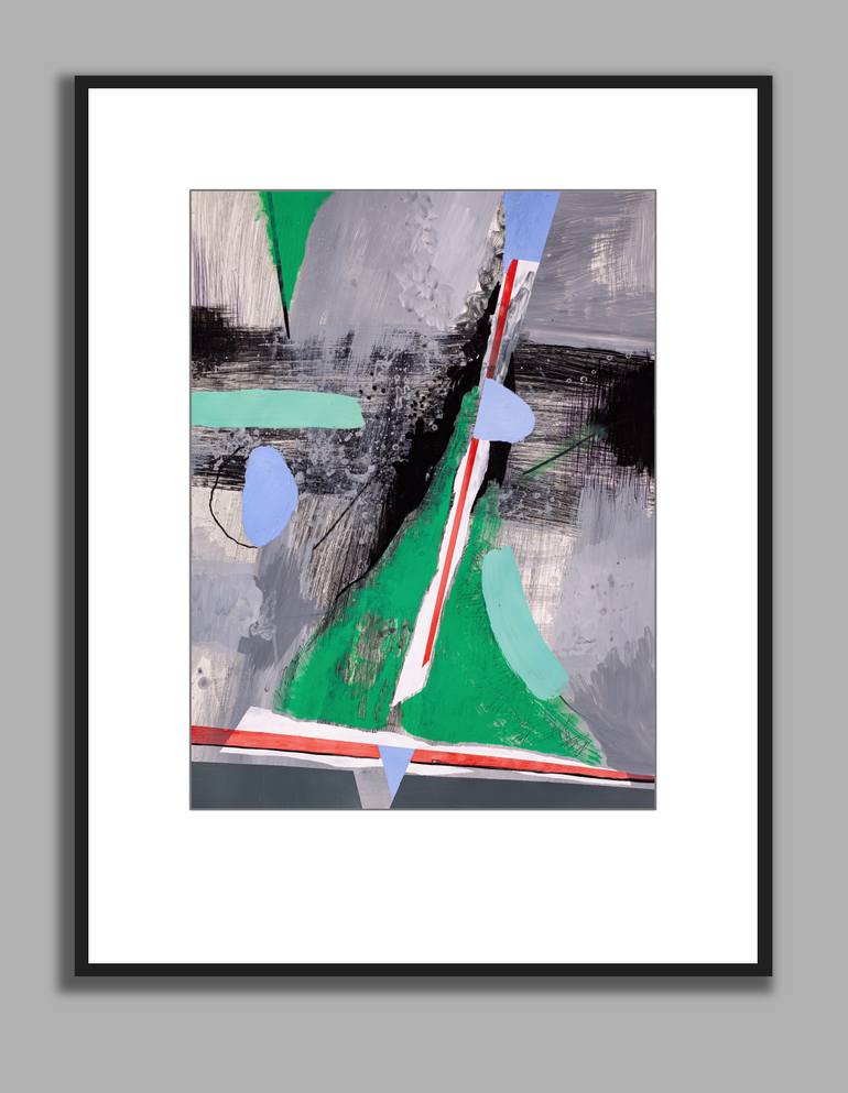 Original Abstract Expressionism Abstract Painting by Alexander Ahilov