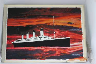 Print of Surrealism Ship Paintings by kevin laidler
