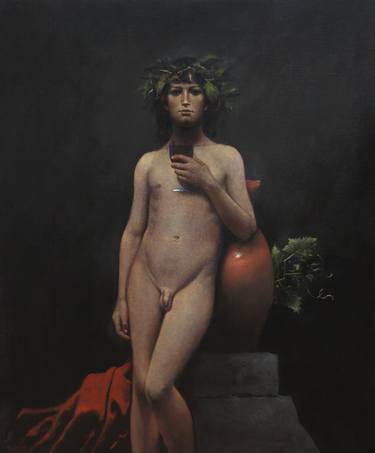 Original Figurative Classical mythology Paintings by Ray Donley