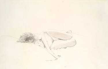 Pencil drawing of Sylvia, Limited Edition Giclee Print, 7 of 75. thumb