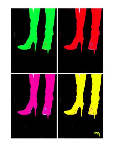 Eight High Heeled Boots, Limited Edition Print, 4/75. thumb
