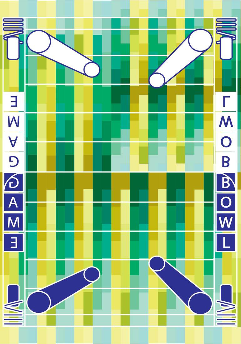 Original Sports Digital by Vinci Art | Abstract Art on Paper | Super Bowl Green Bay Area Edition 2026