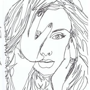 Collection Drawing Project: Single Line Drawings - Female Celebs