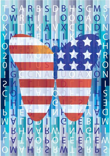 Tokyo 2020 Olympic Games - Team USA - Swim like a Butterfly - A3 Print - Limited Edition of 25 thumb