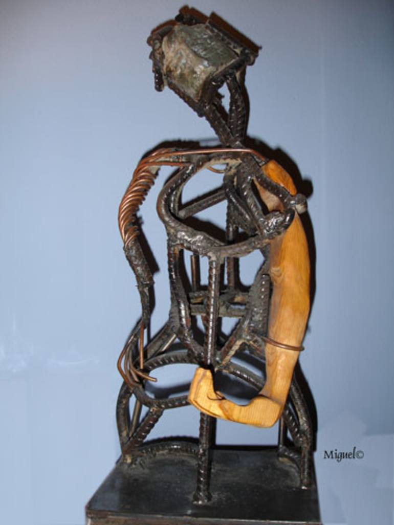 Original Women Sculpture by Miguel Lopez Lemus