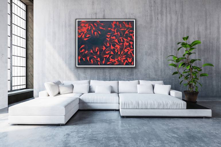 Original Abstract Expressionism Abstract Painting by Younes Faghihi