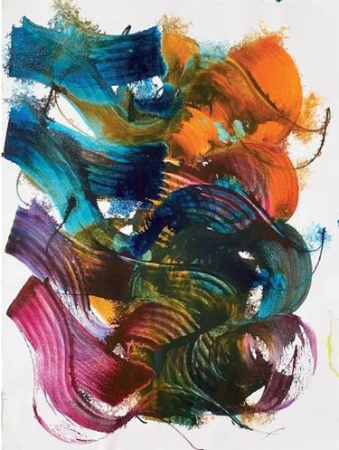 Original Abstract Expressionism Abstract Paintings by Younes Faghihi