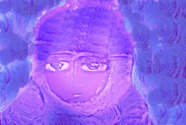 Original Abstract Expressionism Portrait Digital by Ageliki Baka