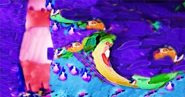 Original Surrealism Cartoon Digital by Ageliki Baka