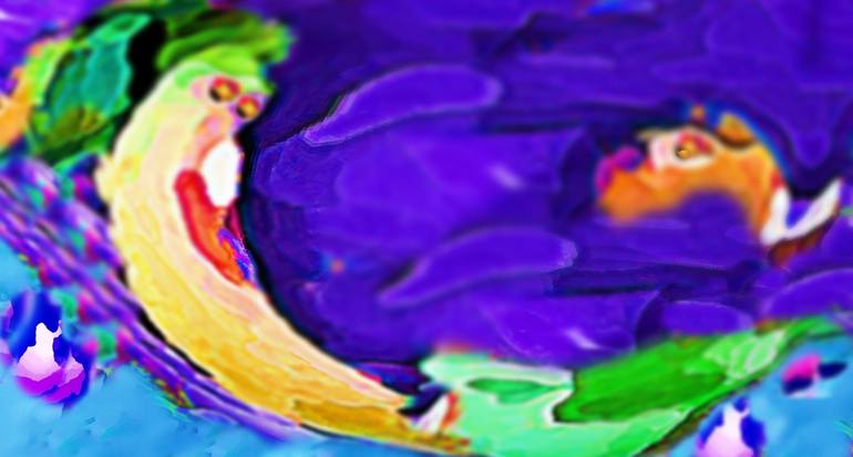 Original Surrealism Cartoon Digital by Ageliki Baka