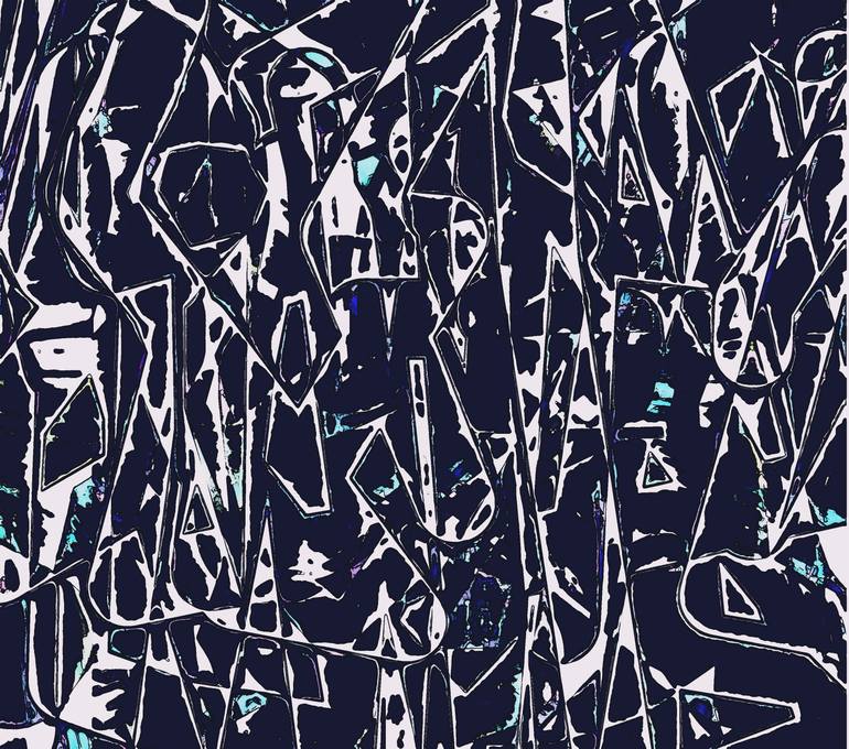 Original Abstract Geometric Digital by Ageliki Baka