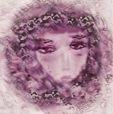Original Abstract Portrait Digital by Ageliki Baka