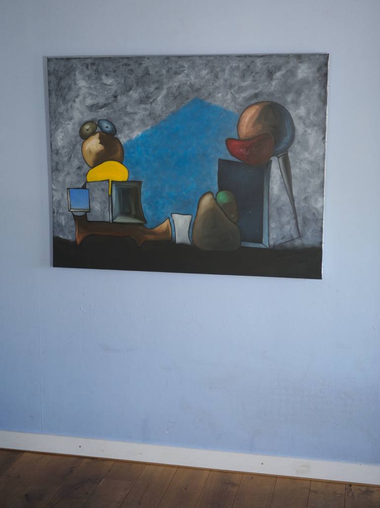 Original Figurative Abstract Painting by Theo Overgaauw