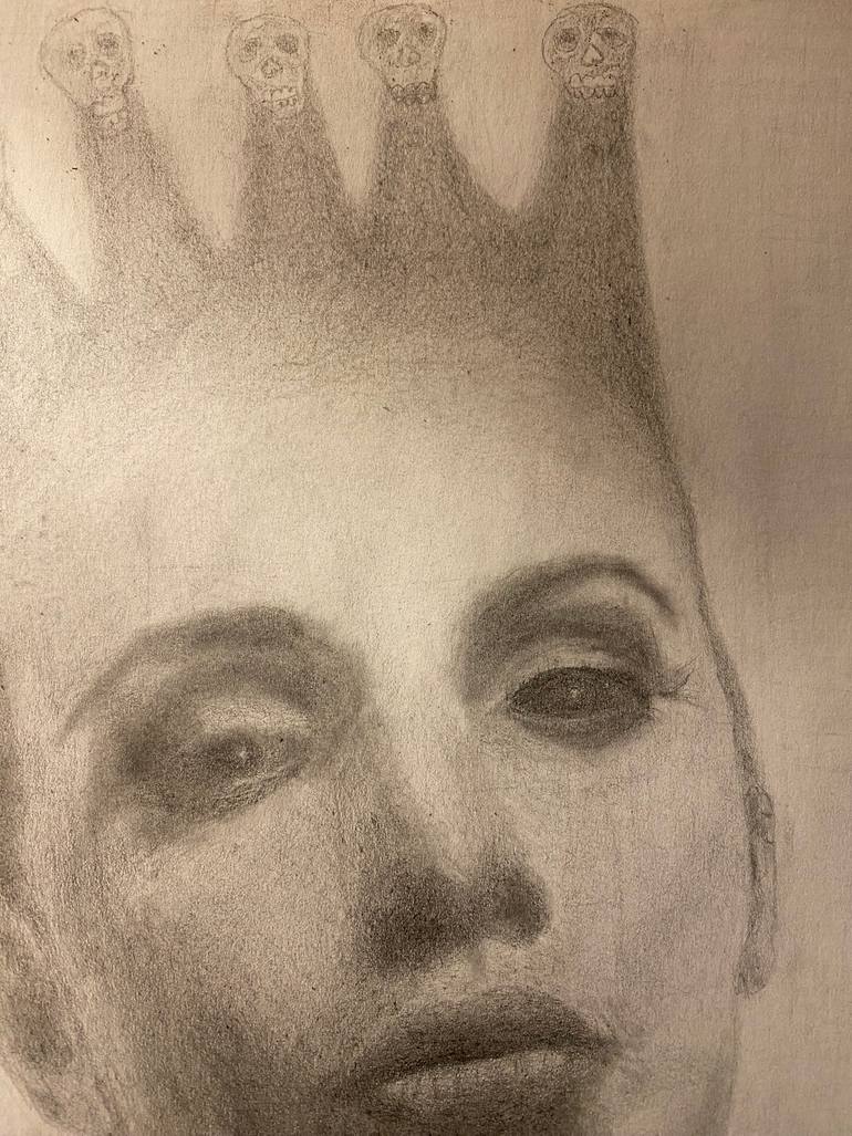Original Portraiture Women Drawing by Paulo Rojas