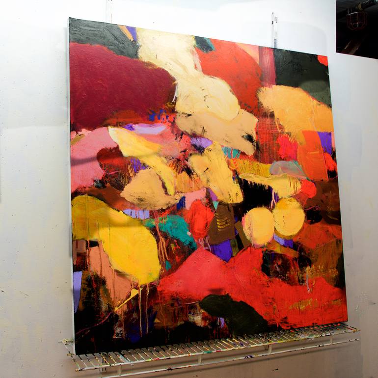 Original Abstract Expressionism Abstract Painting by Allan P Friedlander