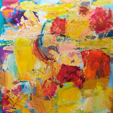 Original Abstract Expressionism Abstract Paintings by Allan P Friedlander