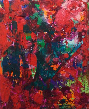 Original Abstract Expressionism Abstract Paintings by Allan P Friedlander