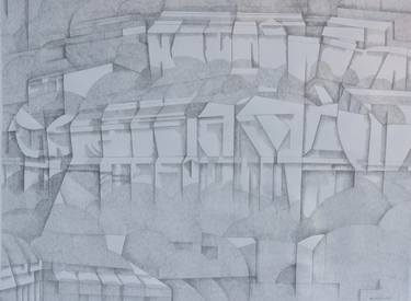 Original Abstract Landscape Drawings by Ian Macintosh