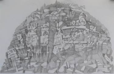 Original Black & White Landscape Drawing by Ian Macintosh